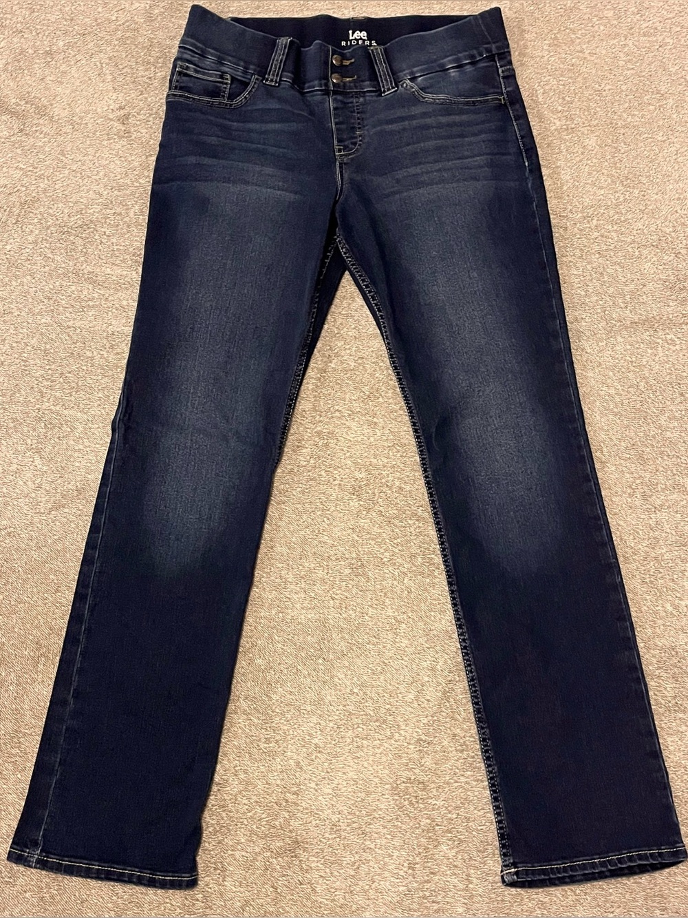 Like New Lee Riders (Pull On) Indigo Jeans 10M